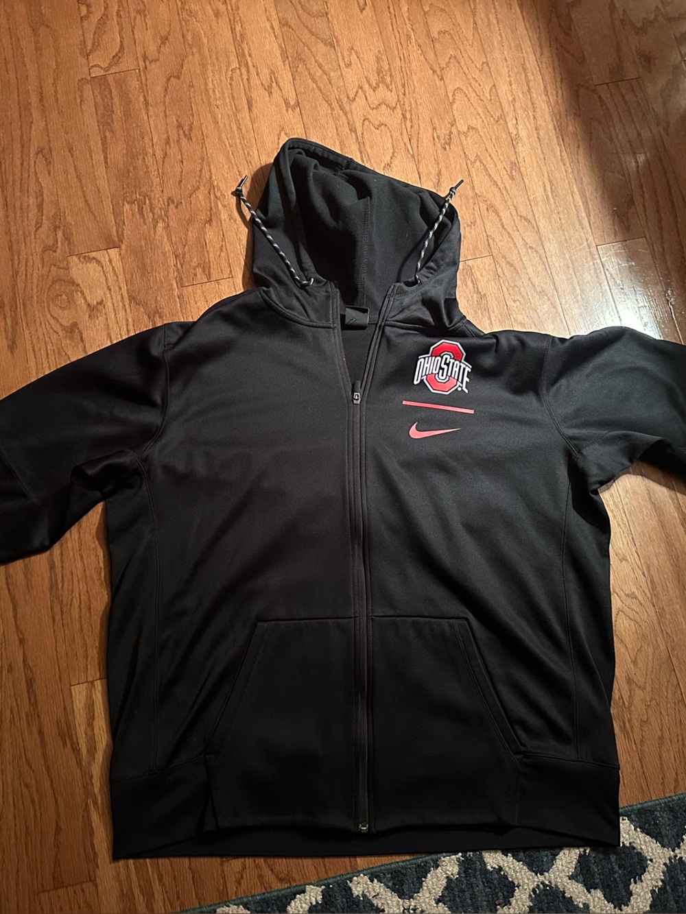 Nike Ohio State Black Full-Zip Hooded Jacket